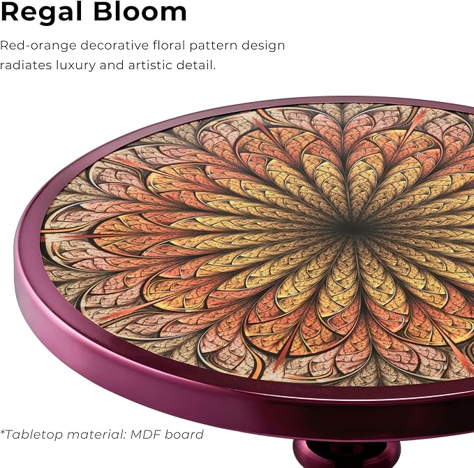 Homes: Inside + Out Halric Modern 24" Tall Round End Table - Image 4