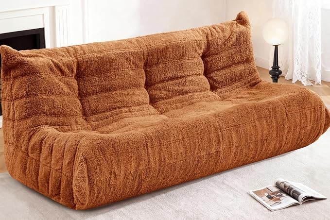 Bean Bag 3-Seater Chair Big Sofa Beanbag Chair by Cansunna