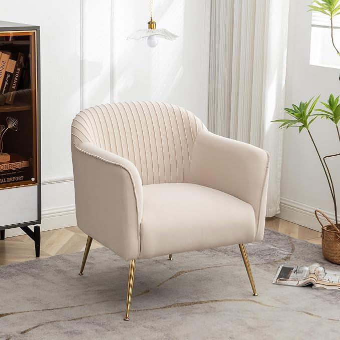 Container Furniture Direct Contemporary Velvet Accent Chairs by ContainerDirect