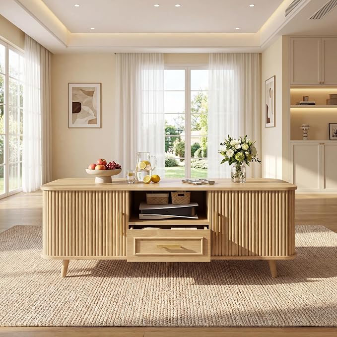 Merax Mid Century Modern Coffee Table - Image 4