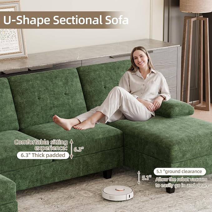 Shintenchi U-Shaped Sectional Couches - Image 5