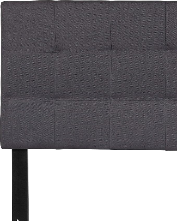 Flash Furniture Bedford Tufted Upholstered Full Size Headboard in Dark Gray - Image 9