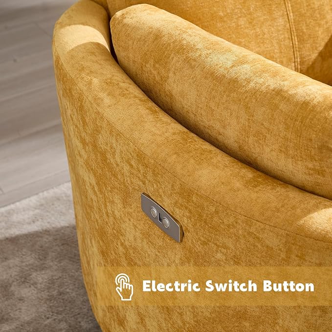 Power Recliner, Nursery Chair Swivel Glider Rocking Chair - Image 7