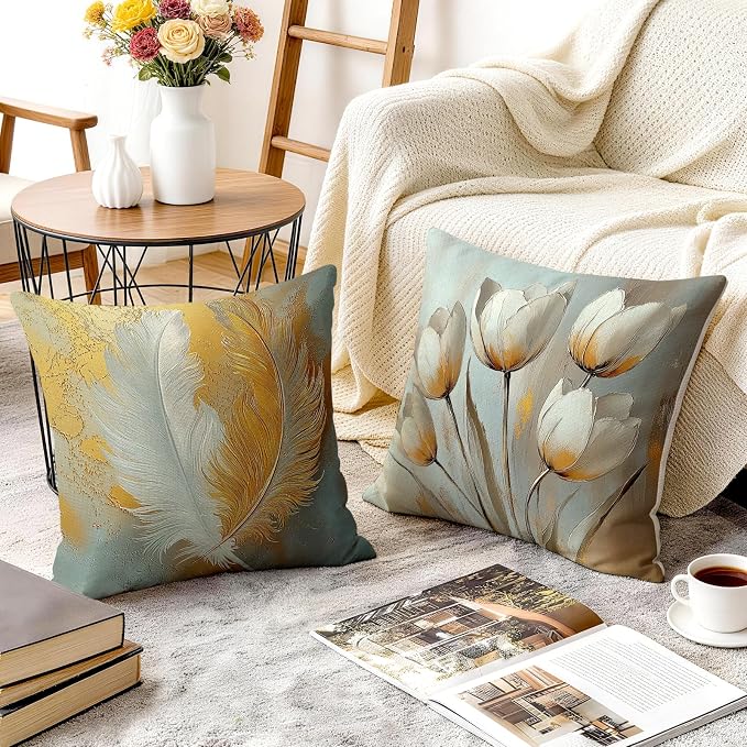 OBSEDE Bohemian Feathered Butterfly Decorative Throw Pillow Covers 18 × 18 in - Image 6