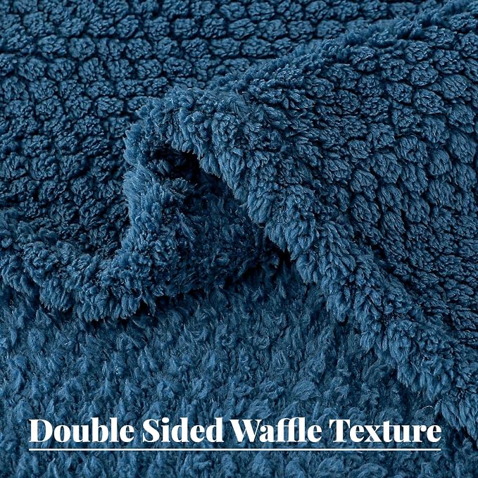 Whale Flotilla Extra Large Fuzzy Fleece Throw Blanket - Image 3