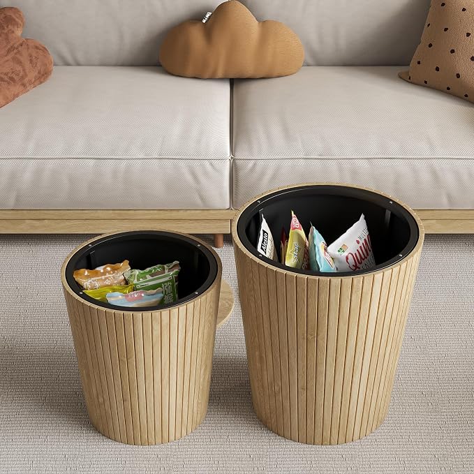 Nesting Coffee Table Set of 2, Round End Table - Image 7
