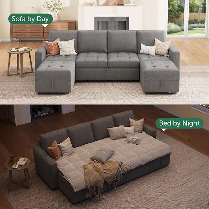 HONBAY Modular Sectional Sleeper Sofa - Image 4