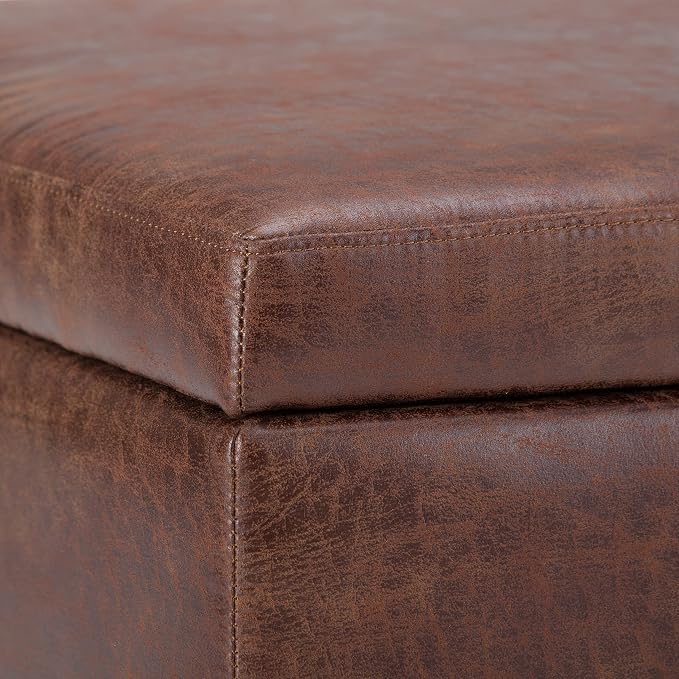 SIMPLIHOME Owen Coffee Table Storage Ottoman - Image 11