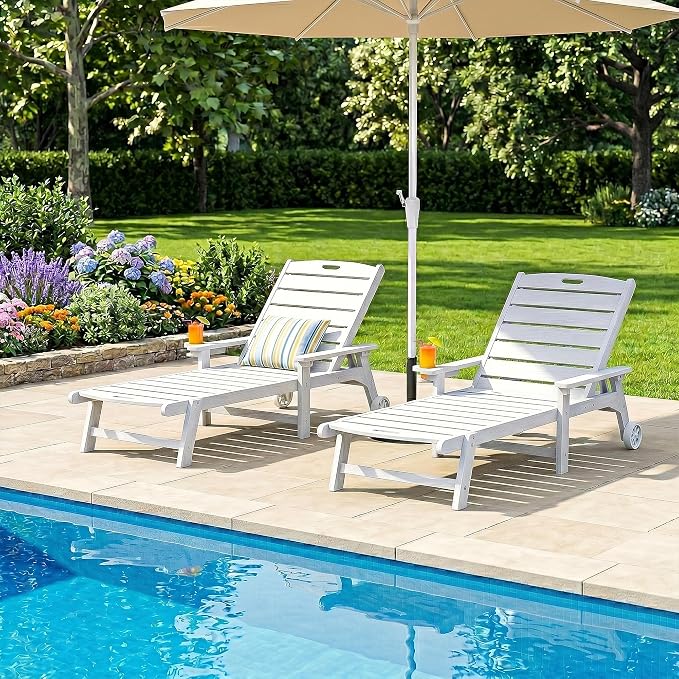 Outdoor Lounge Chair Set of 2 - Image 2