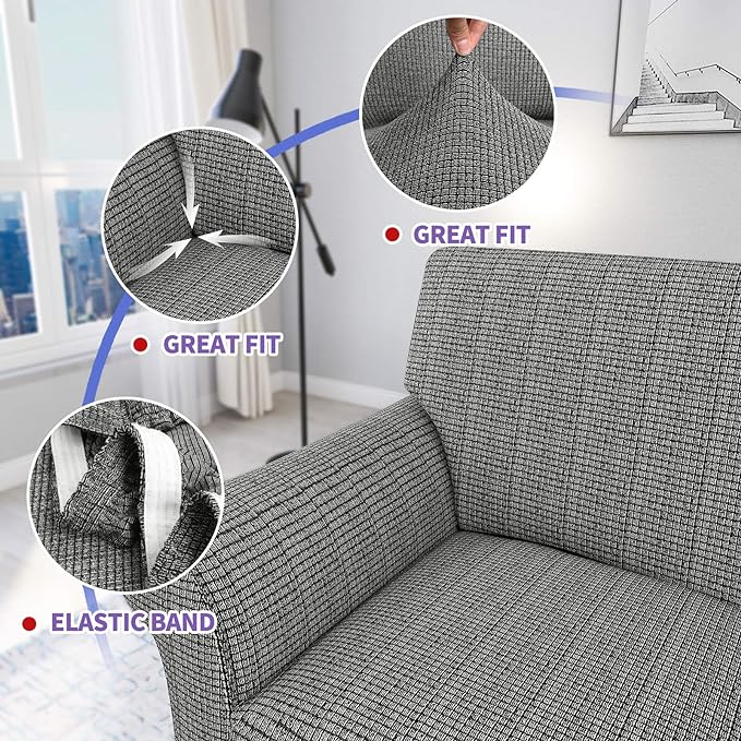 ZNSAYOTX 3 Piece Loveseat Covers - Image 3