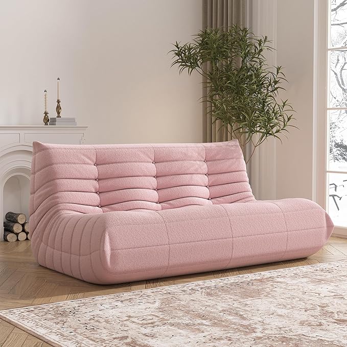 YVDNHP Big Bean Bag Chairs for Adults, 3 Seater Large Bean Bag Sofa, Fireside by Unknown