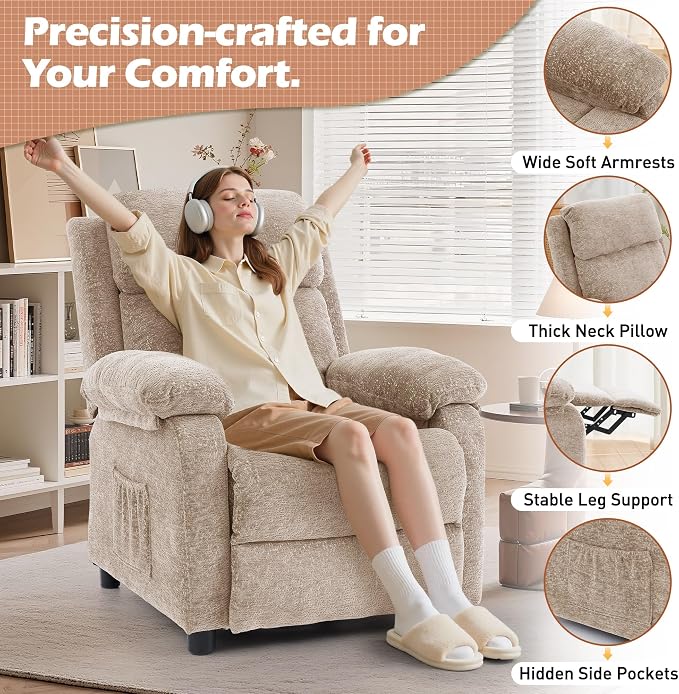 Korser Recliner Chair, Living Room Chairs - Image 4