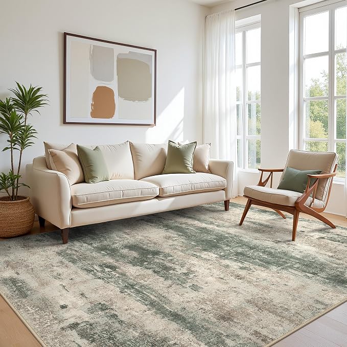 BEIMO Area Rugs 10x14 for Living Room Bedroom, Modern Abstract Machine Washable by BEIMO