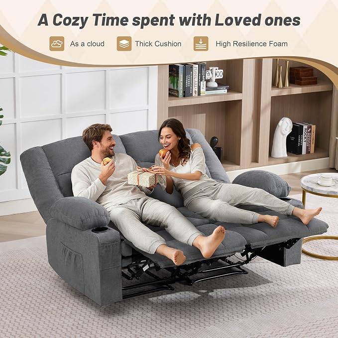 Loveseat Recliner Sofa, Big Large Reclining Sofa - Image 6