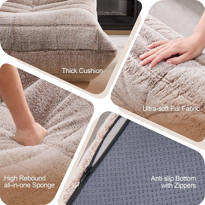 Bean Bag Chairs for Adults Giant Bean Bag Chair Memory Foam BeanBag Chair Bean - Image 7