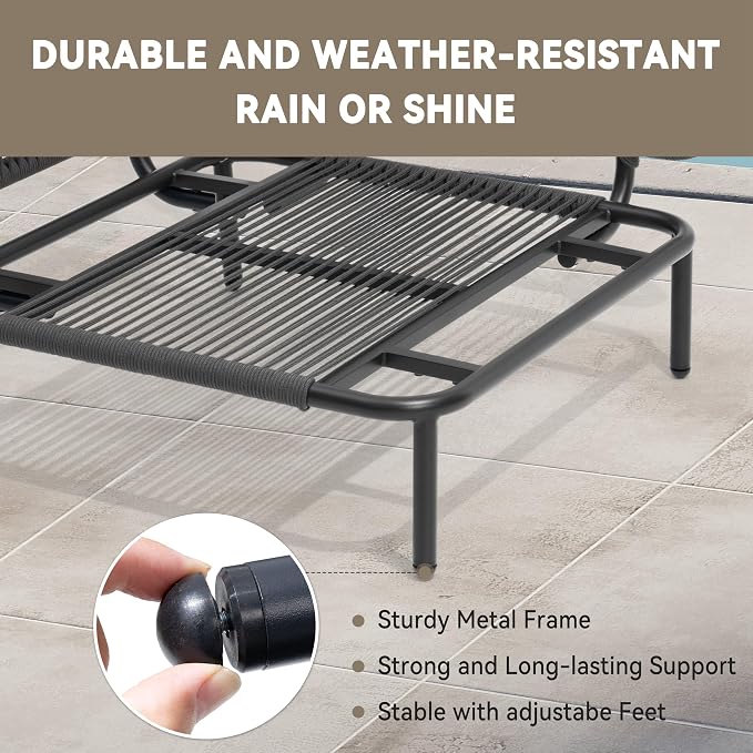 Crestlive Products Outdoor Patio Furniture Set, 6 Seater Modular Oversized - Image 5