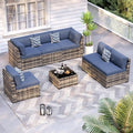 Patio Furniture Sets, 7-Piece Outdoor Patio Furniture by VonzoyHome