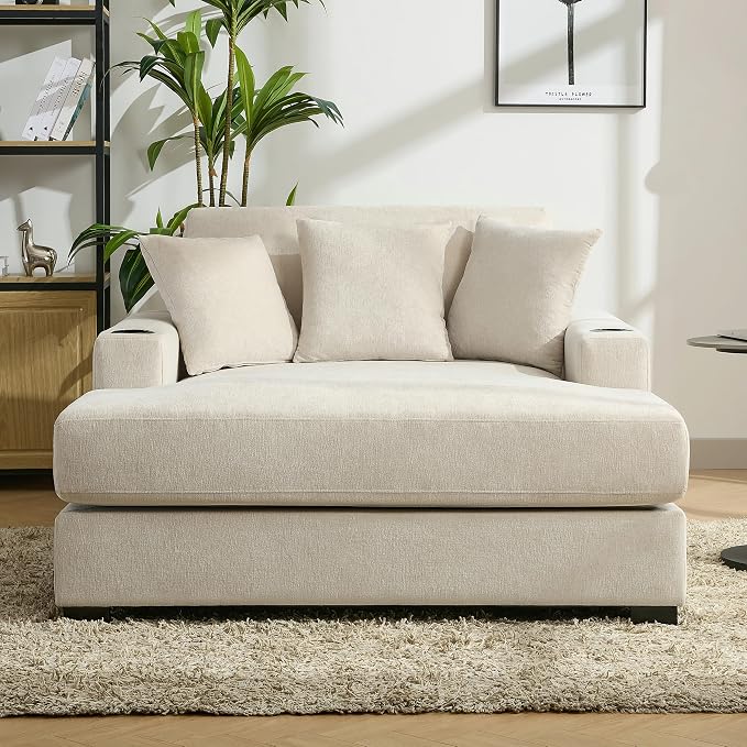 Merax Modern 55" Chaise Lounge - Image 3
