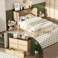 VINGLI Queen Size Rattan Murphy Bed by VINGLI