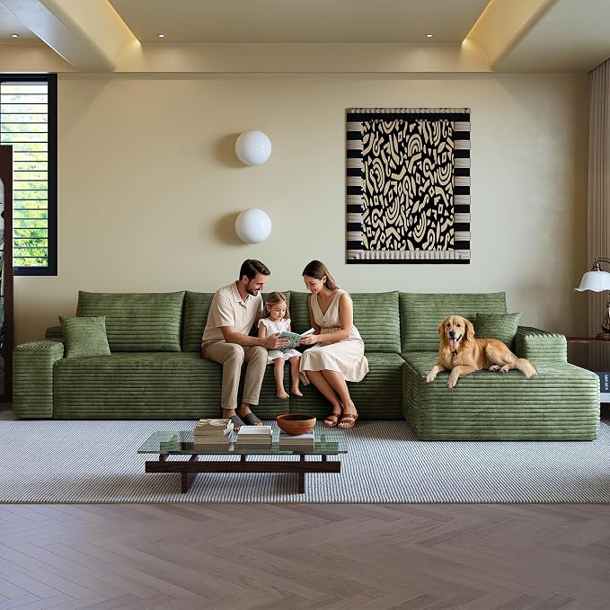 136" Sectional Couches for Living Room Cloud Couch Sofa - Image 6