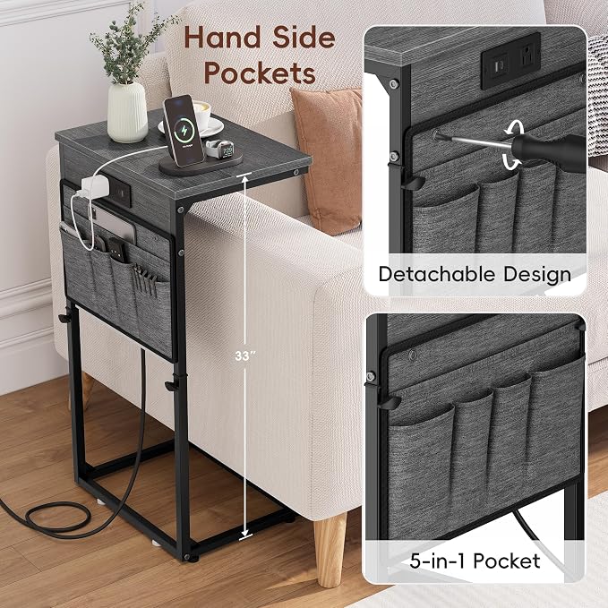 Vagusicc C-Shaped End Table - Image 6