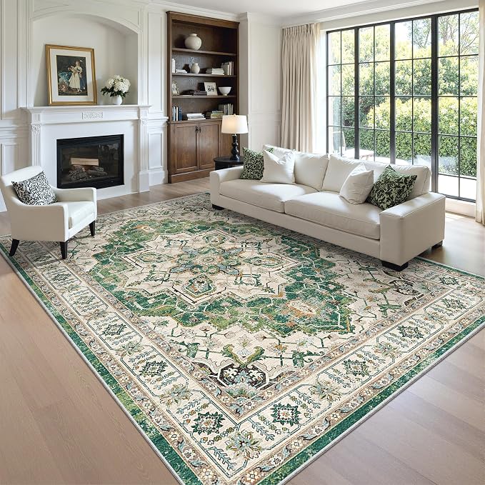 zesthome 8x10 Area Rugs, Stain Resistant Washable Rug, Ultra-Thin Rugs - Image 4