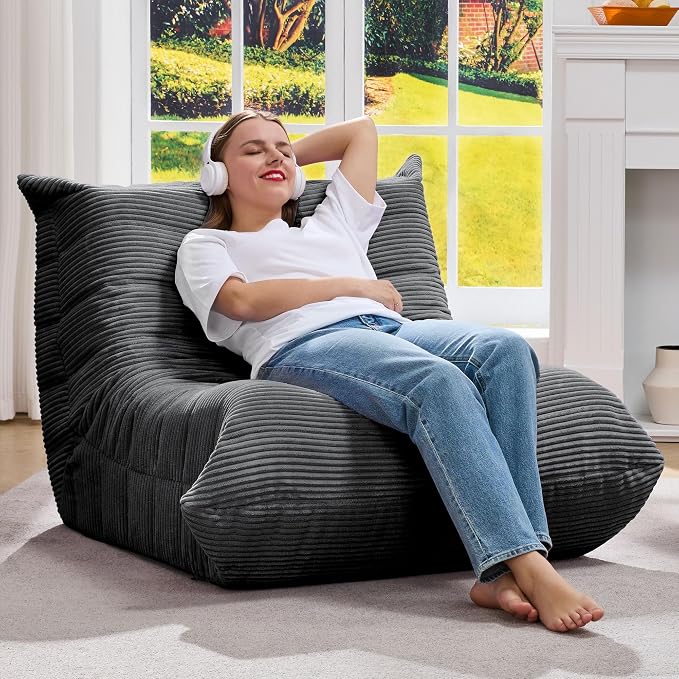 Bean Bag Chairs for Adults Giant Bean Bag Chair Memory Foam BeanBag Chair Bean - Image 3