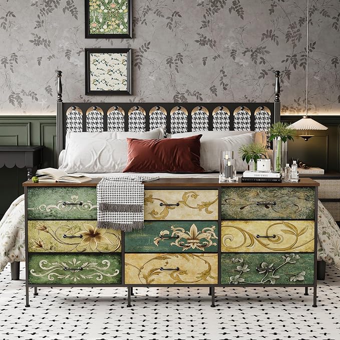 Tohomeor Dresser with Drawers for Bedroom Chest of Drawers Fabric Dresser for - Image 3