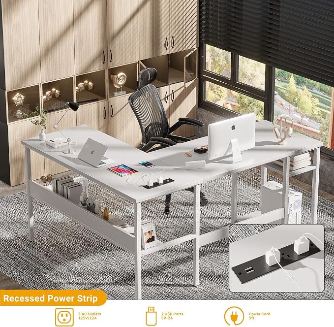 Unikito Reversible L Shaped Computer Desk - Image 4