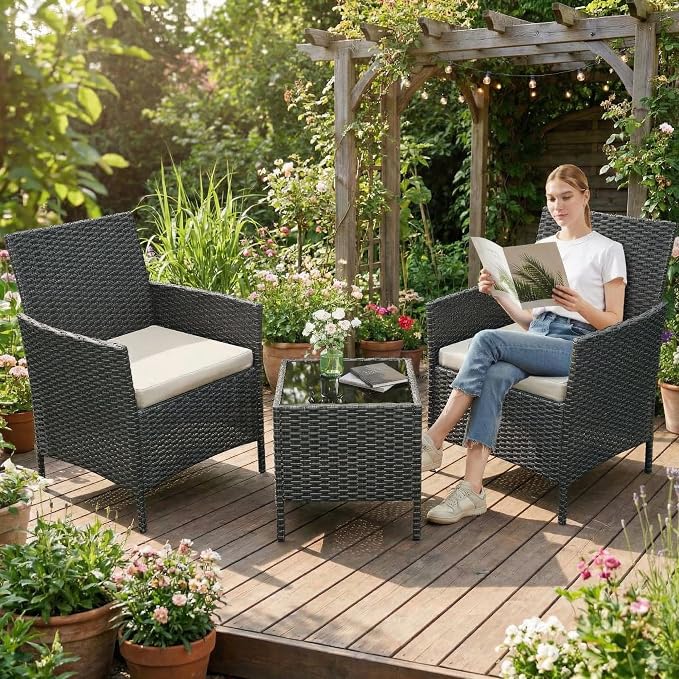 GarveeLife 3 Pieces Patio Furniture Set, Outdoor Furniture Sets - Image 7