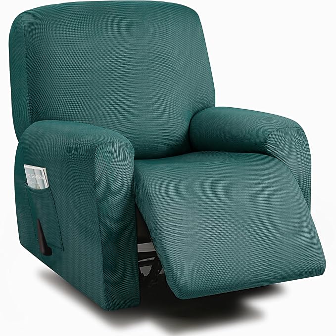 ULTICOR 4-Piece, 1 Seat Recliner Cover, Yarn Dyed Reclining Chair Covers by ULTICOR