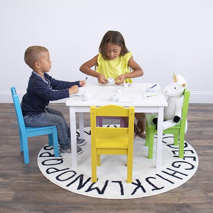 Humble Crew Kids Table and Chair Set, Toddler Activity Table - Image 2