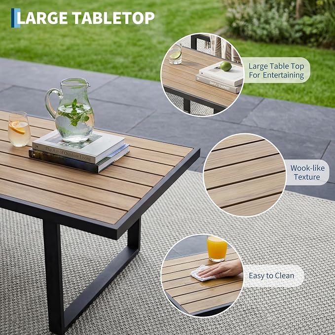 GarveeHome 4-Piece Aluminum Patio Furniture Set - Image 3