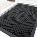 OLANLY Front Door Mat Outside Entrance 29.5x17, Heavy Duty Sturdy Natural by OLANLY