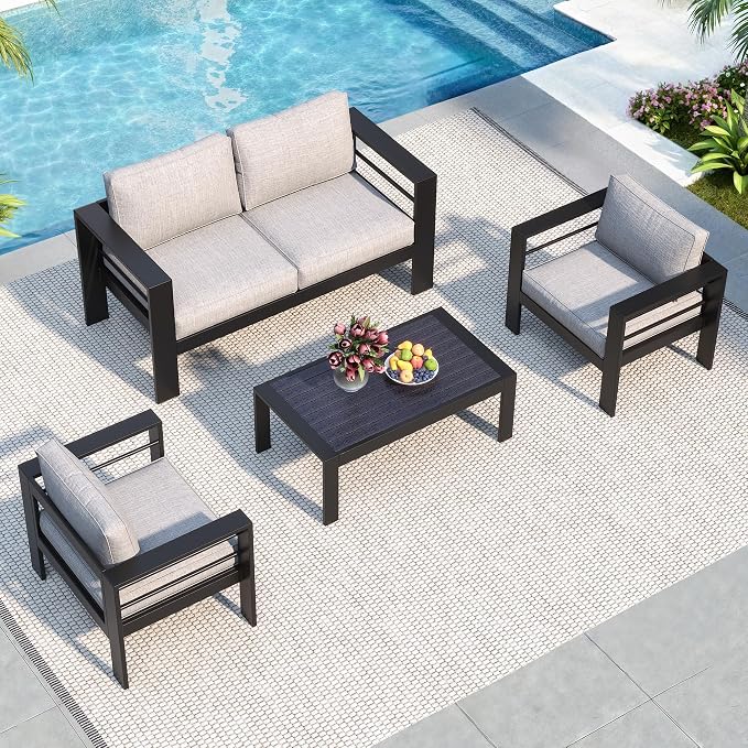 Solaste Aluminum Patio Furniture Set - Image 2