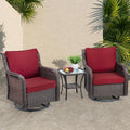 Towallmark Outdoor Swivel Wicker Glider Patio Chairs by Towallmark