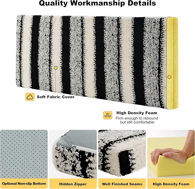 Custom Window Seat Cushion Winter Fluffy Plush Thicken Fleece Bay Windowsill - Image 5