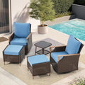 MELLCOM Patio Furniture Set, Weather Resistant Olefin Fabric by MELLCOM