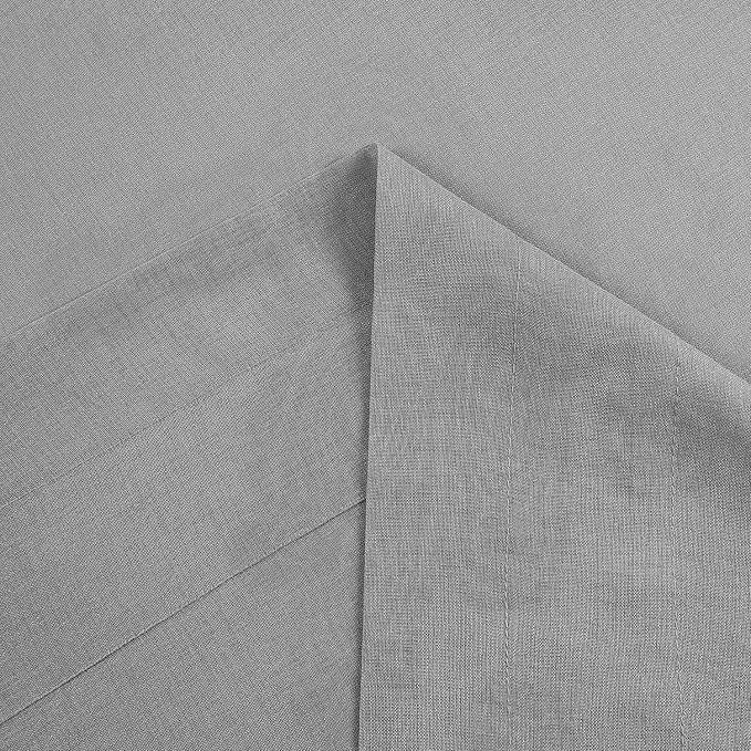 DWCN Grey Sheer Curtains for Kitchen Windows - Image 4