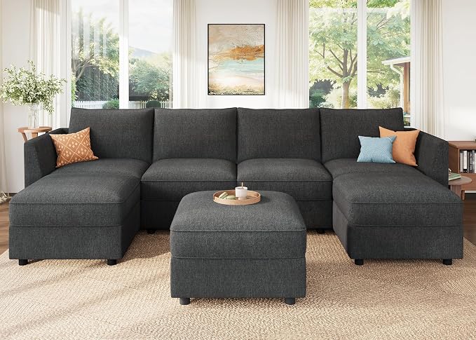 HONBAY Modular Sofa U Shaped Sectional Couch by HONBAY