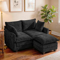 Loveseat Sofa with Ottoman, Cloud 3-Layer Cushion, Living Room, in a Box by KeepYoungJoyFitYourFlow