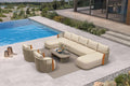 PURPLE LEAF Patio Conversation Sets, 8-Piece U-Shaped Patio Furniture Set by PURPLELEAF