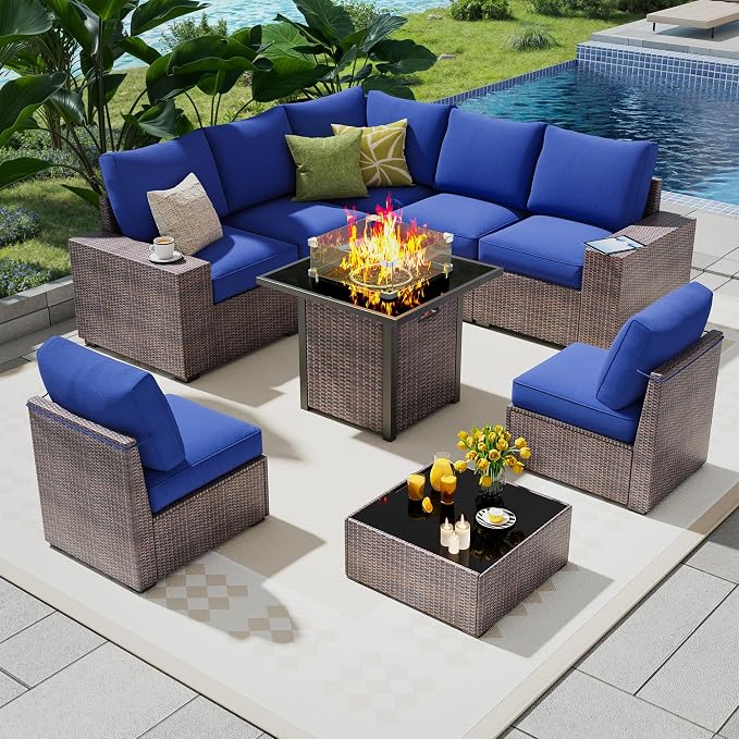 9 Piece Outdoor Patio Furniture Set - Image 2