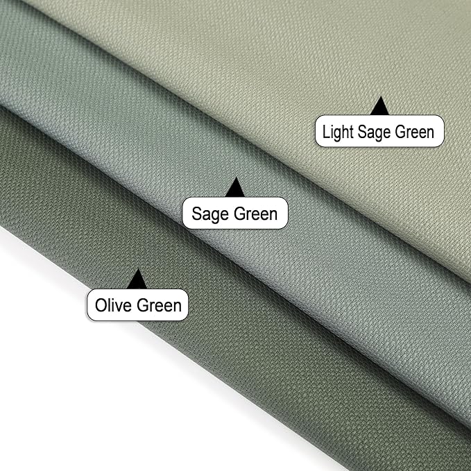 Chyhomenyc Sage Green Valance for Windows, Light Filtering Faux Linen Solid - Image 6