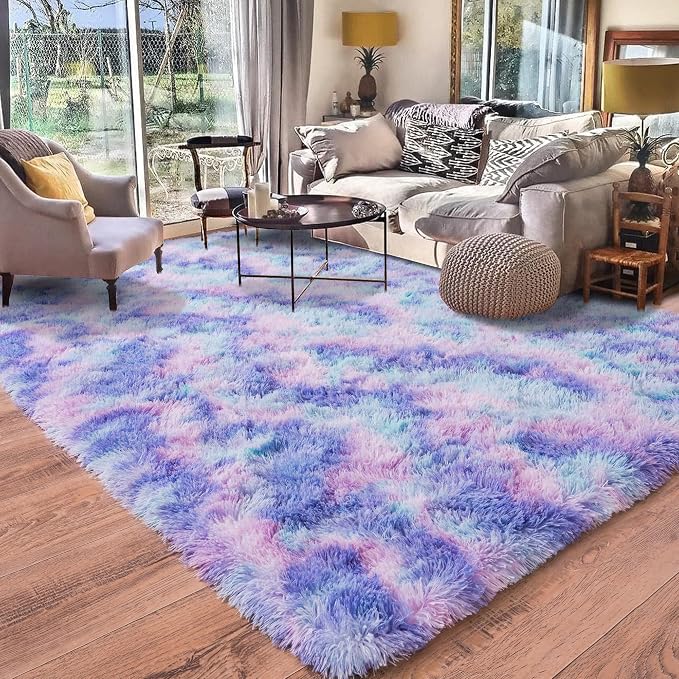 Rugs for Living Room 6x9, Soft Shaggy Modern Shag Area Rug for Bedroom - Image 8
