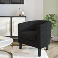 BELLEZE Living Room Chair, Teddy Polyester Accent Barrel Chair, Club Tub Sofa by BELLEZE