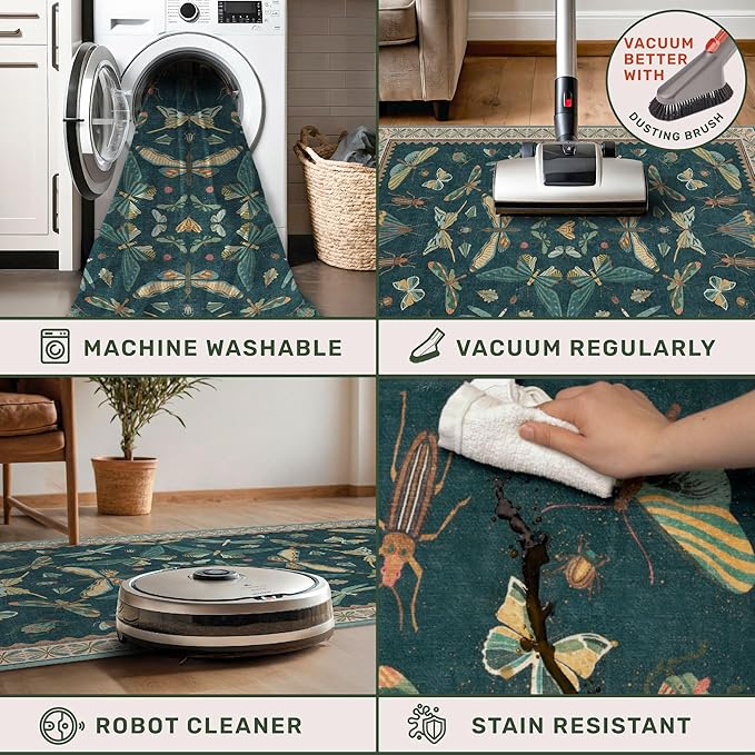 Hazo Haus Wide Runner Rug for Hallway 2'6"x8' - Image 4