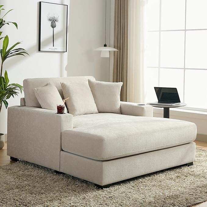 Merax Modern 55" Chaise Lounge by Merax