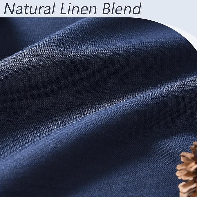 Guken Navy Blue 100% Blackout Curtains 72 Inch Length 2 Panels Set - Image 3