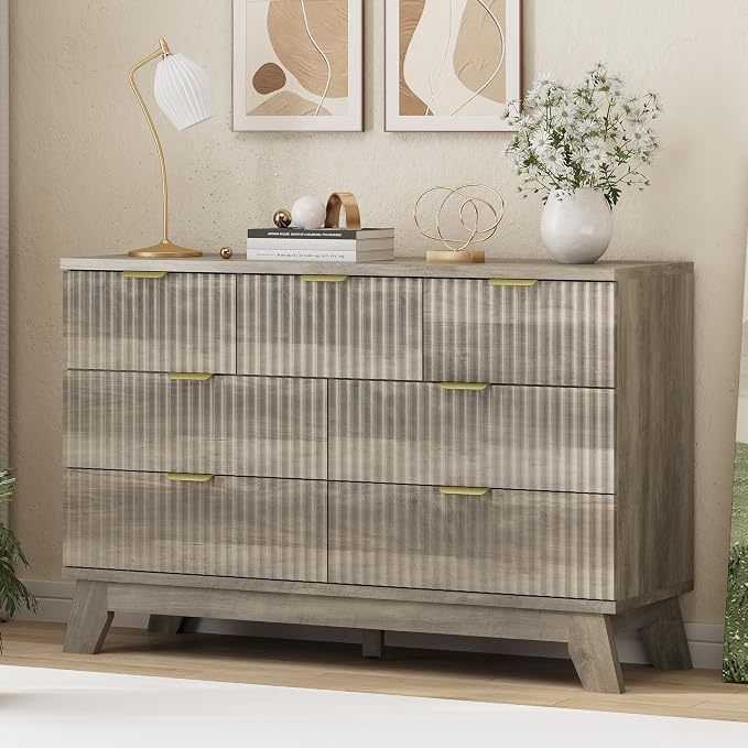 Xixini Fluted Dresser for Bedroom - Image 4